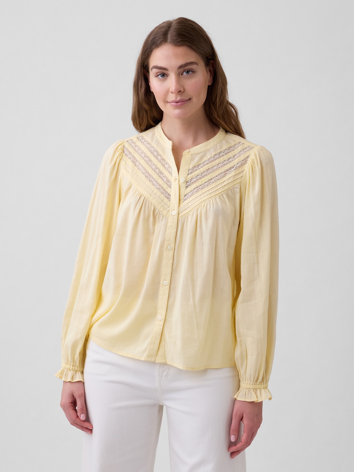 Relaxed Lace Top | Gap Factory