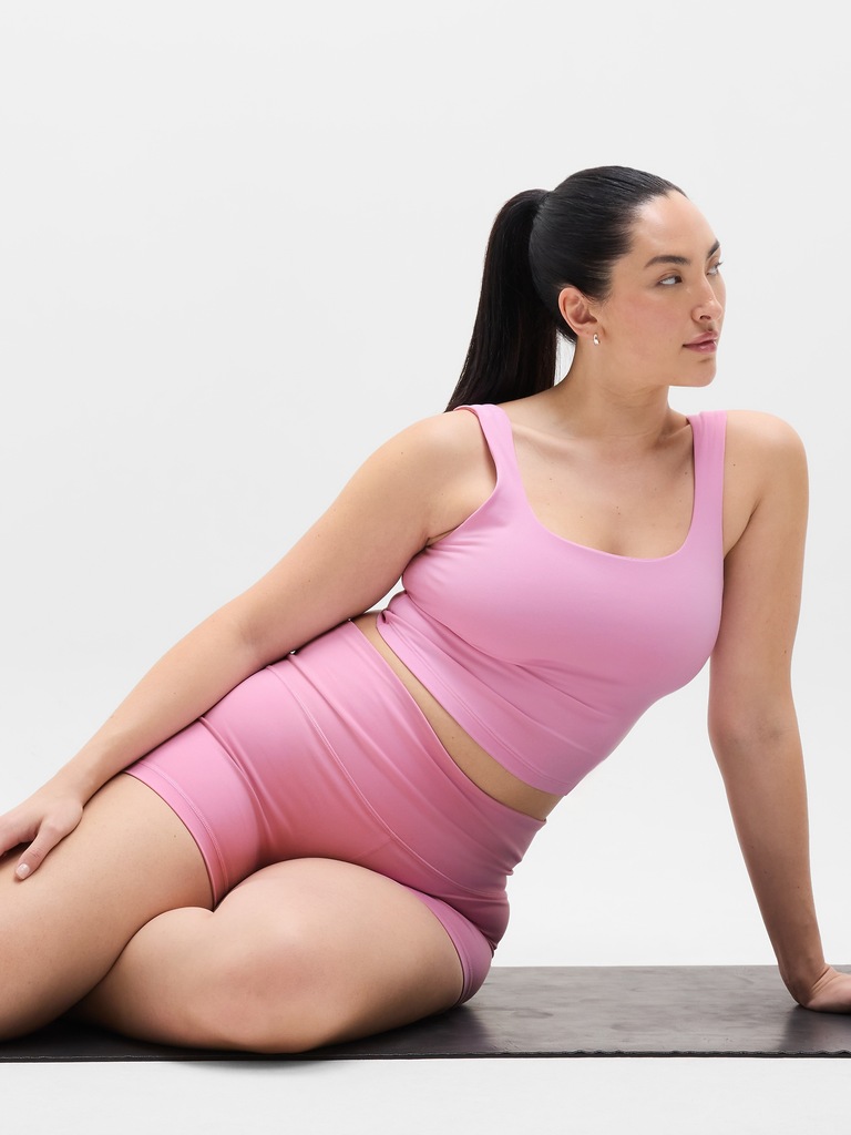 Transcend Square Neck Crop Sports Bra D-DD