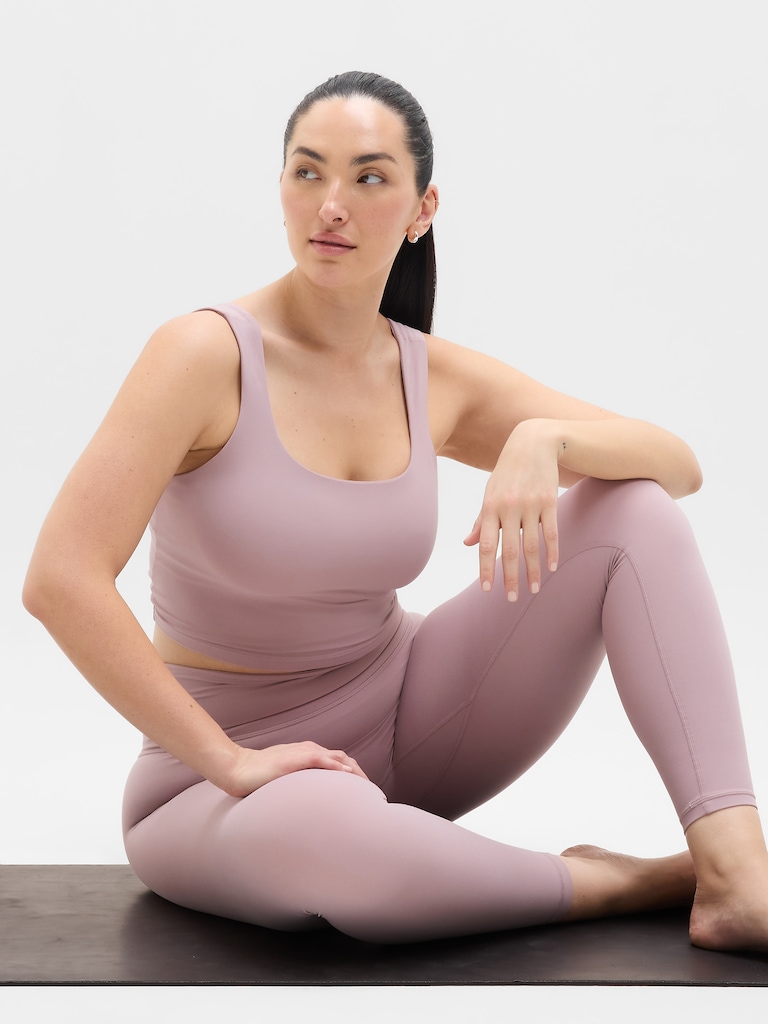 Transcend Square Neck Crop Sports Bra D-DD