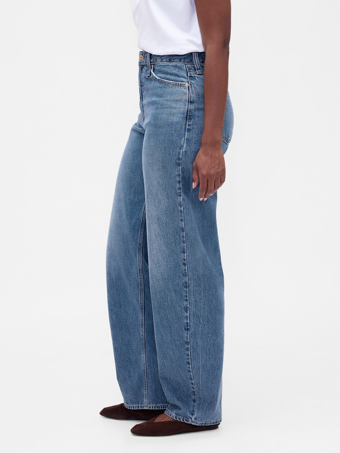 Curvy High Rise Barrel Jeans