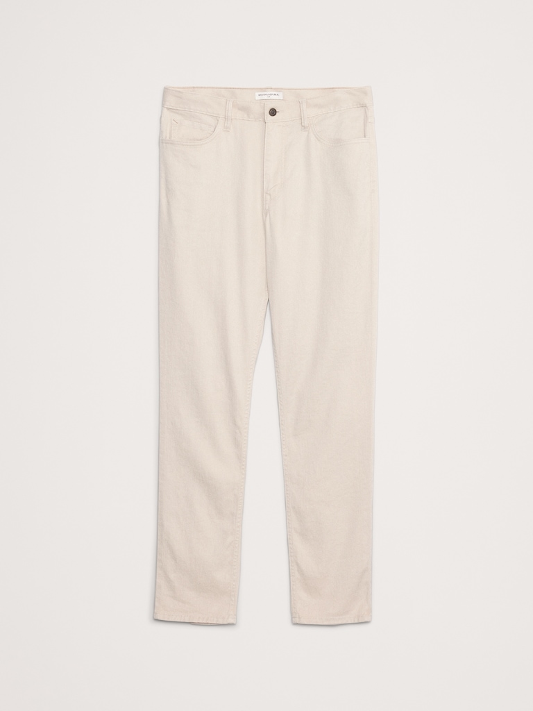 Slim Linen-Cotton Traveler Pant