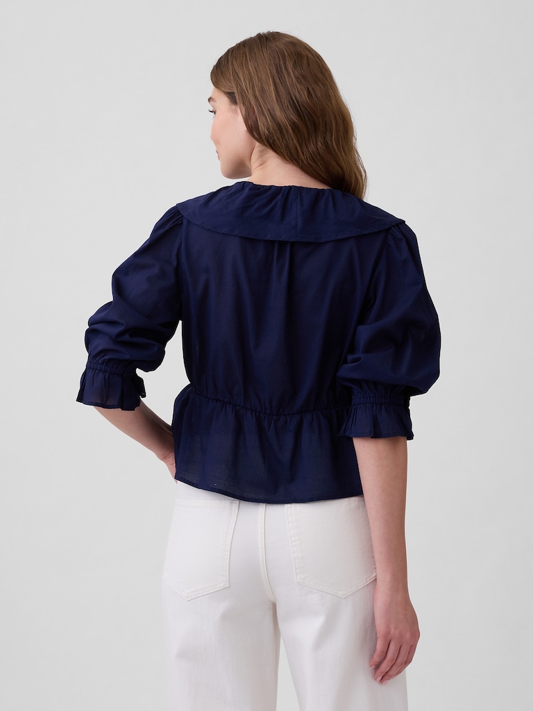 Relaxed Ruffle Top