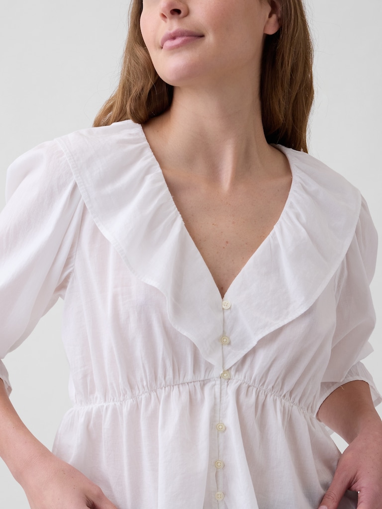 Relaxed Ruffle Top