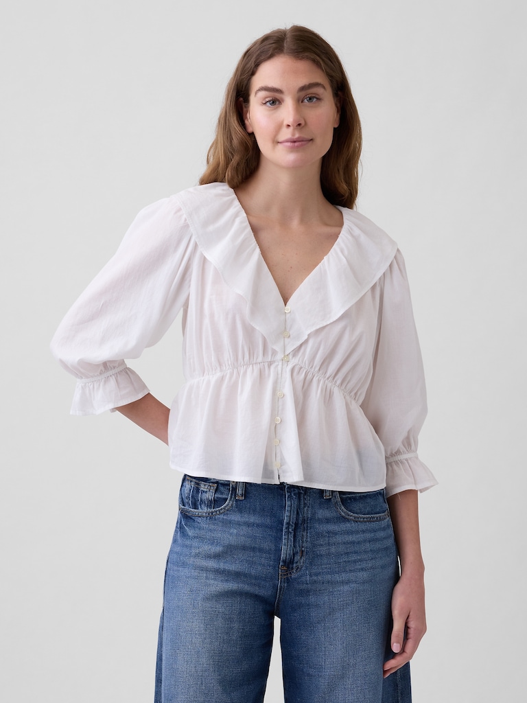 Relaxed Ruffle Top