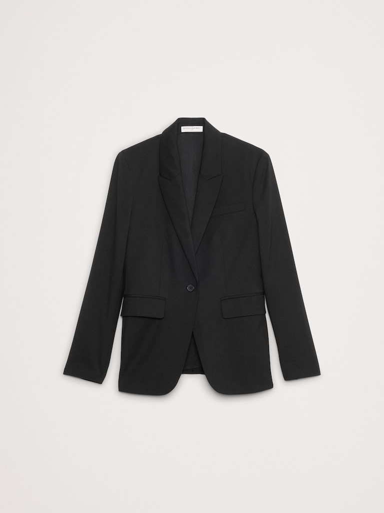 Slim Italian Lightweight Wool Blazer