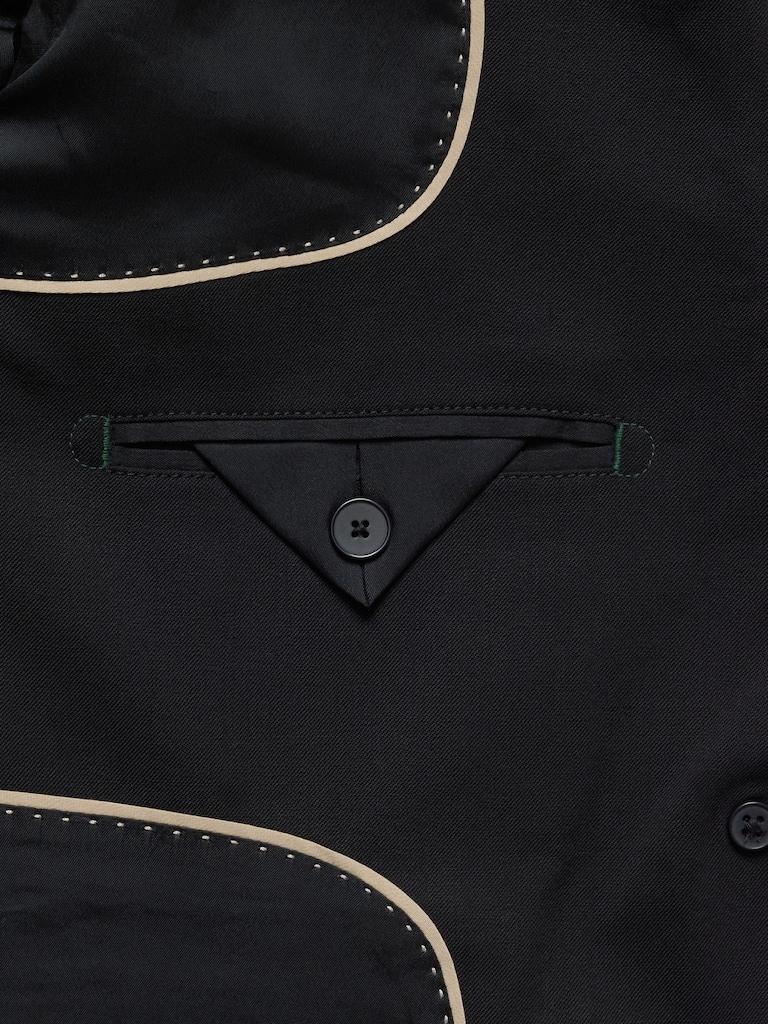 Slim Italian Lightweight Wool Blazer