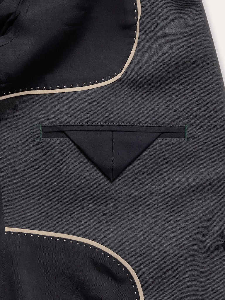 Slim Italian Lightweight Wool Blazer