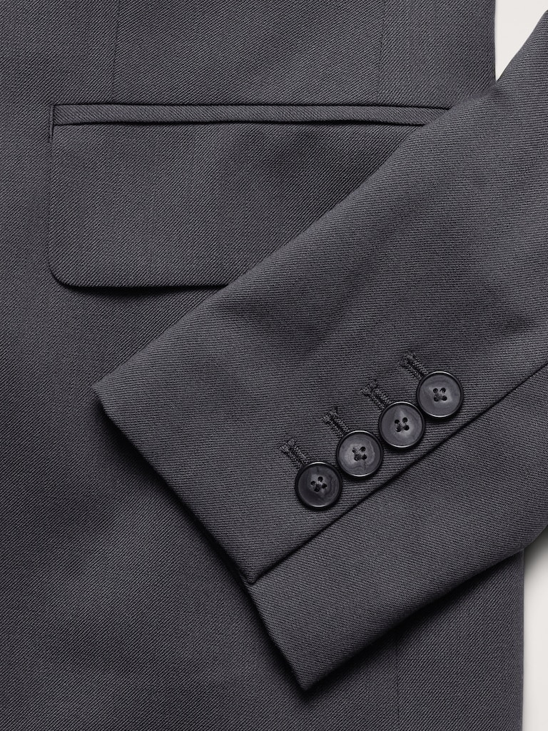 Slim Italian Lightweight Wool Blazer