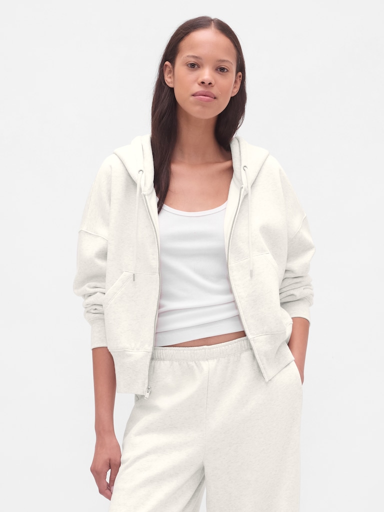 VintageSoft Wedge Zip Hoodie