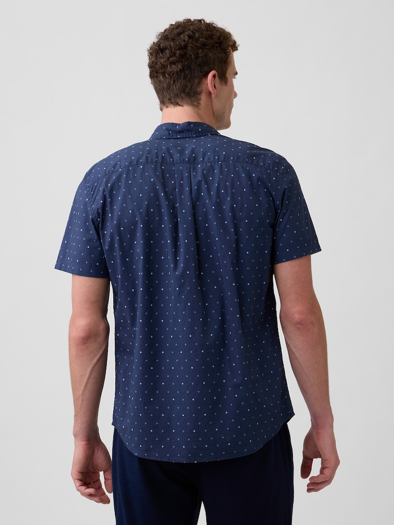 Stretch Poplin Shirt in Standard Fit