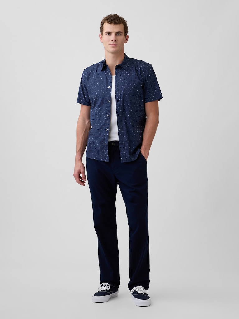 Stretch Poplin Shirt in Standard Fit