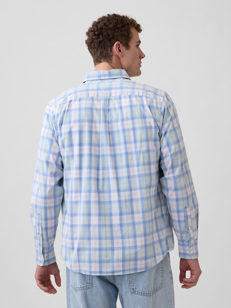 Stretch Poplin Shirt in Standard Fit