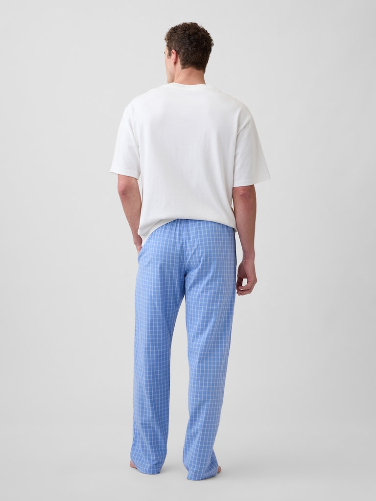 Relaxed Poplin PJ Pants