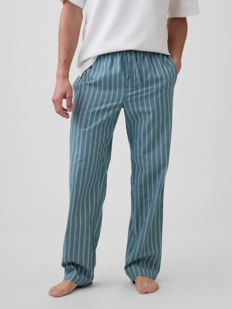 Relaxed Poplin PJ Pants