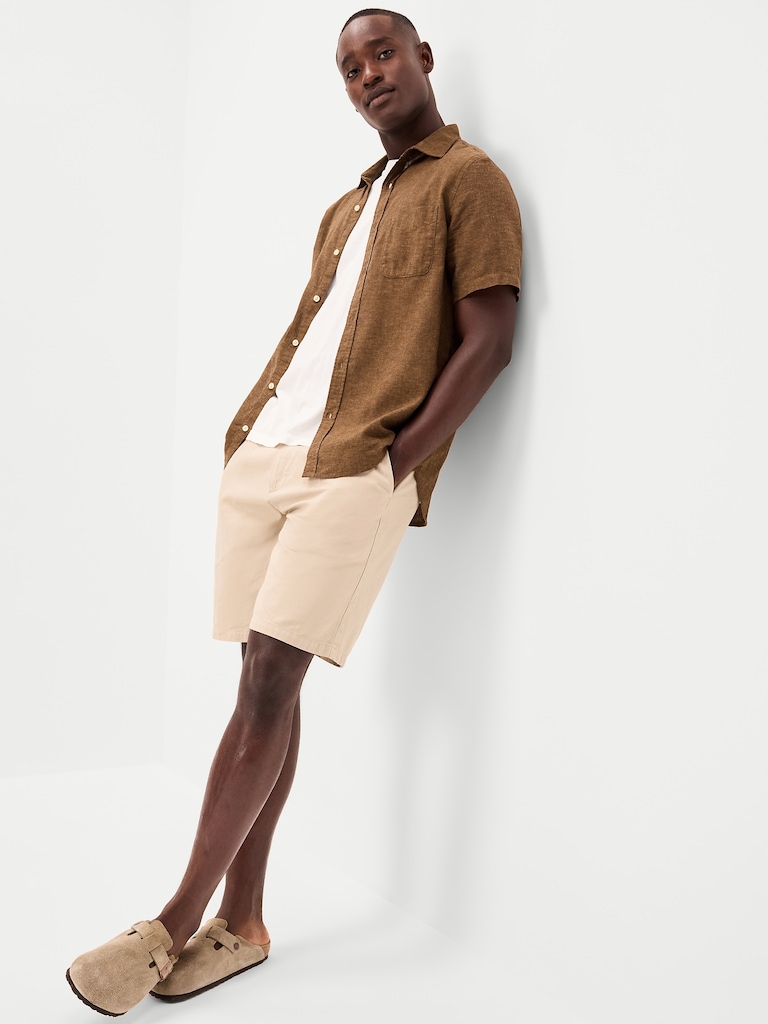 Classic Fit Everyday Linen-Blend Shirt