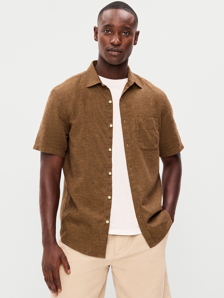 Classic Fit Everyday Linen-Blend Shirt