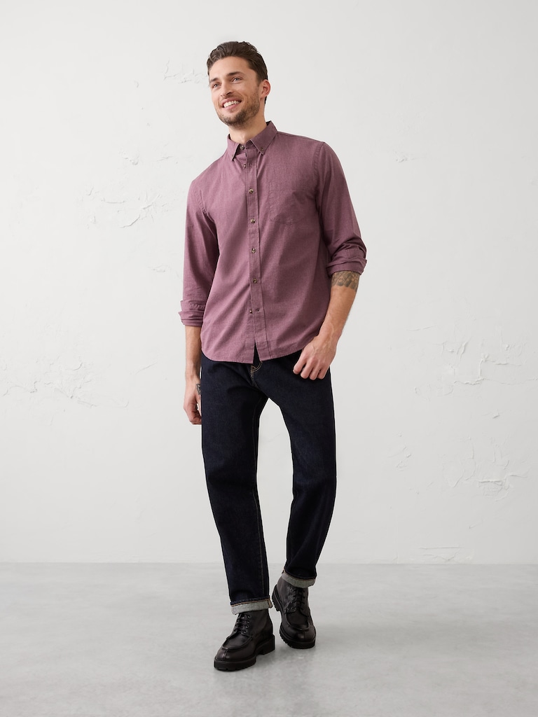 Slim-Fit Softwash Cotton Shirt