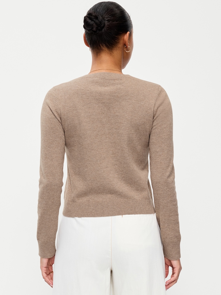 SoSoft Lite Cropped Crew-Neck Cardigan