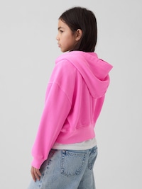 Kids VintageSoft Oversized Logo Zip Hoodie