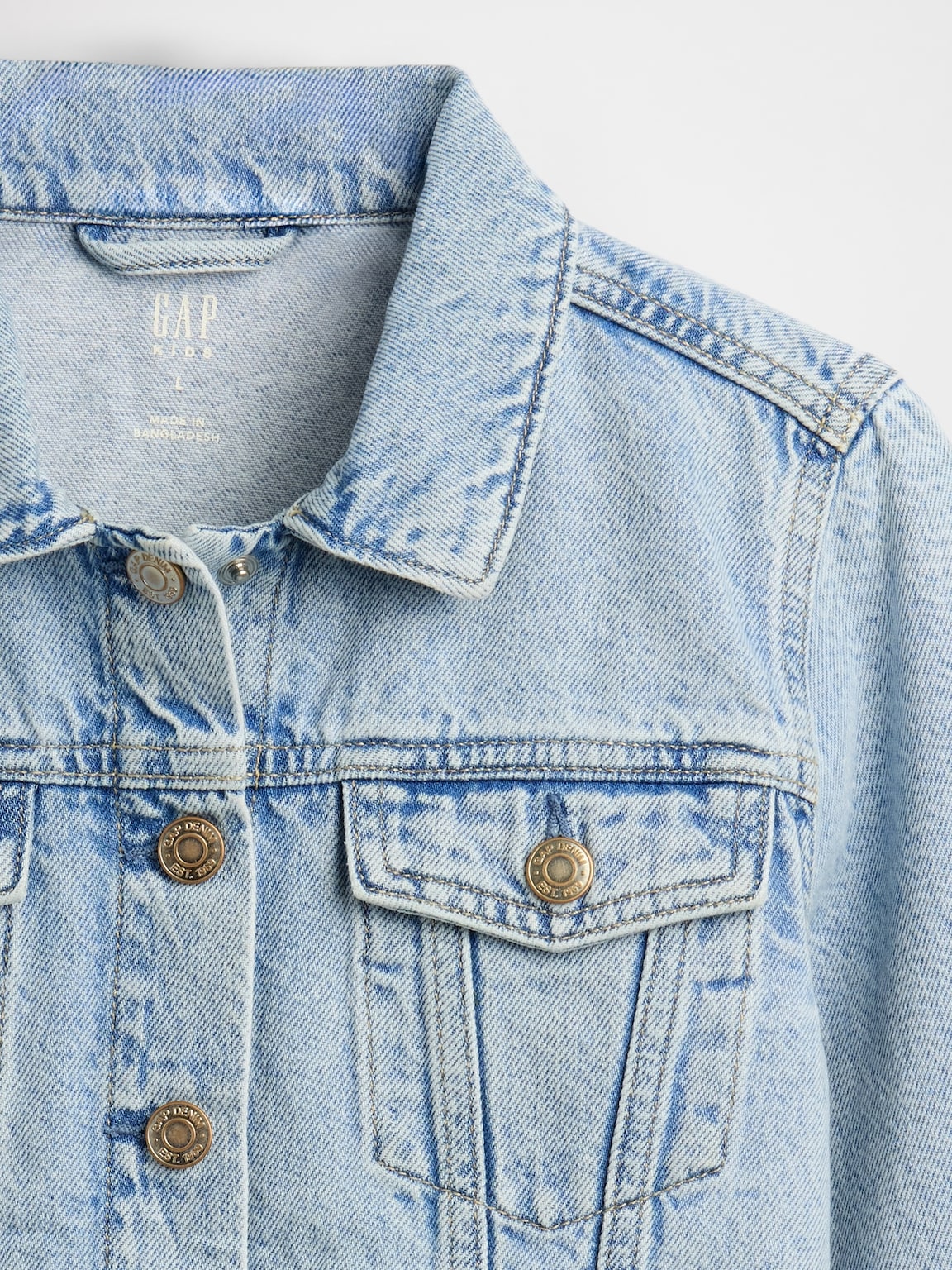 Kids Denim Crop Jacket