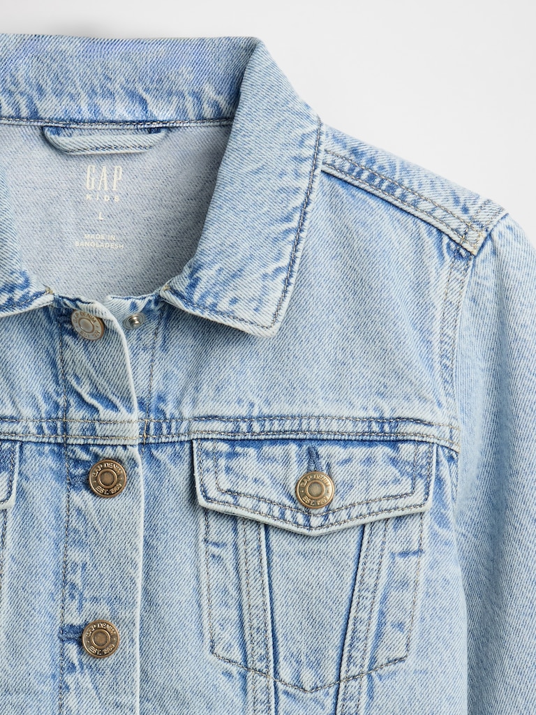 Kids Denim Crop Jacket