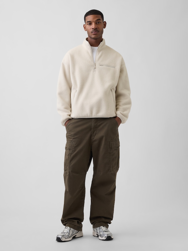 Sherpa Oversized Half-Zip Pullover