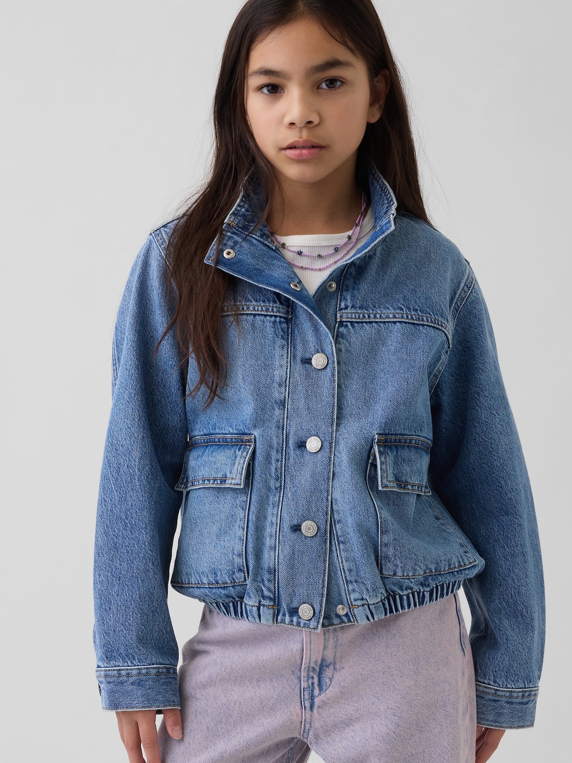 Kids Denim Utility Jacket