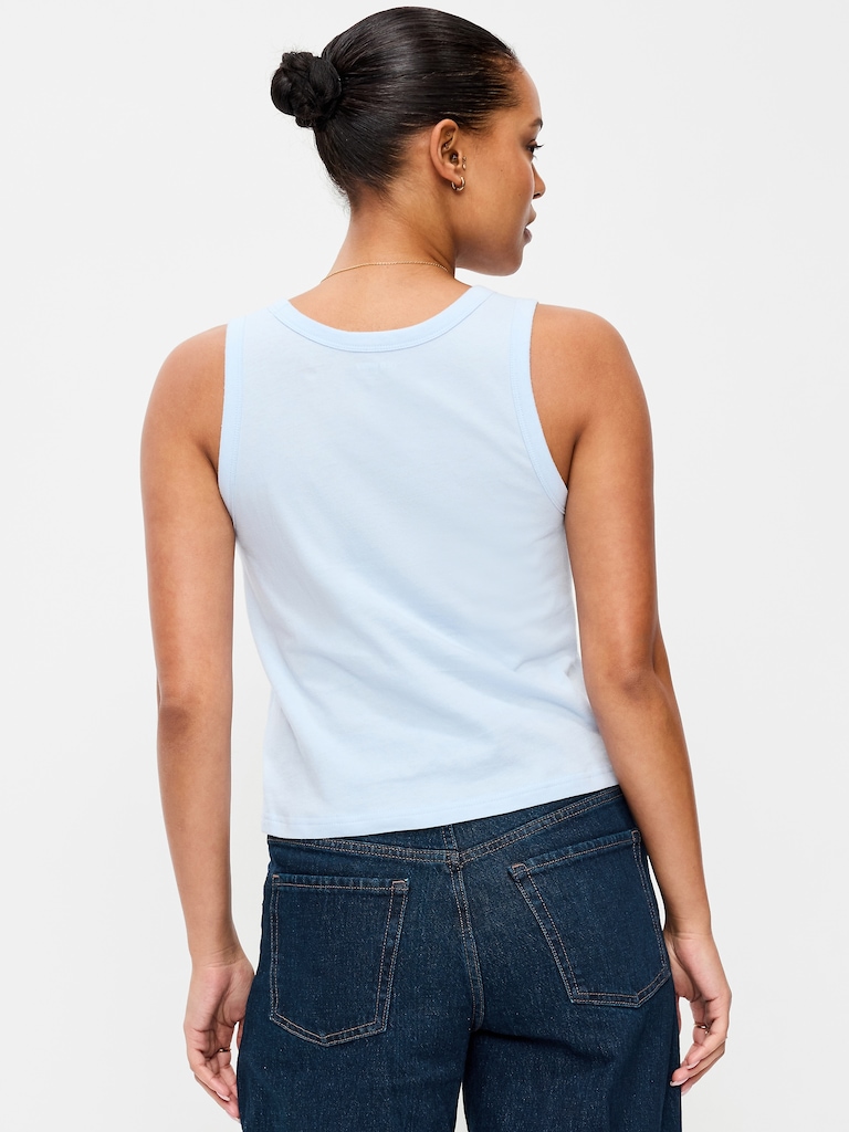 Relaxed Scoop-Neck Tank Top