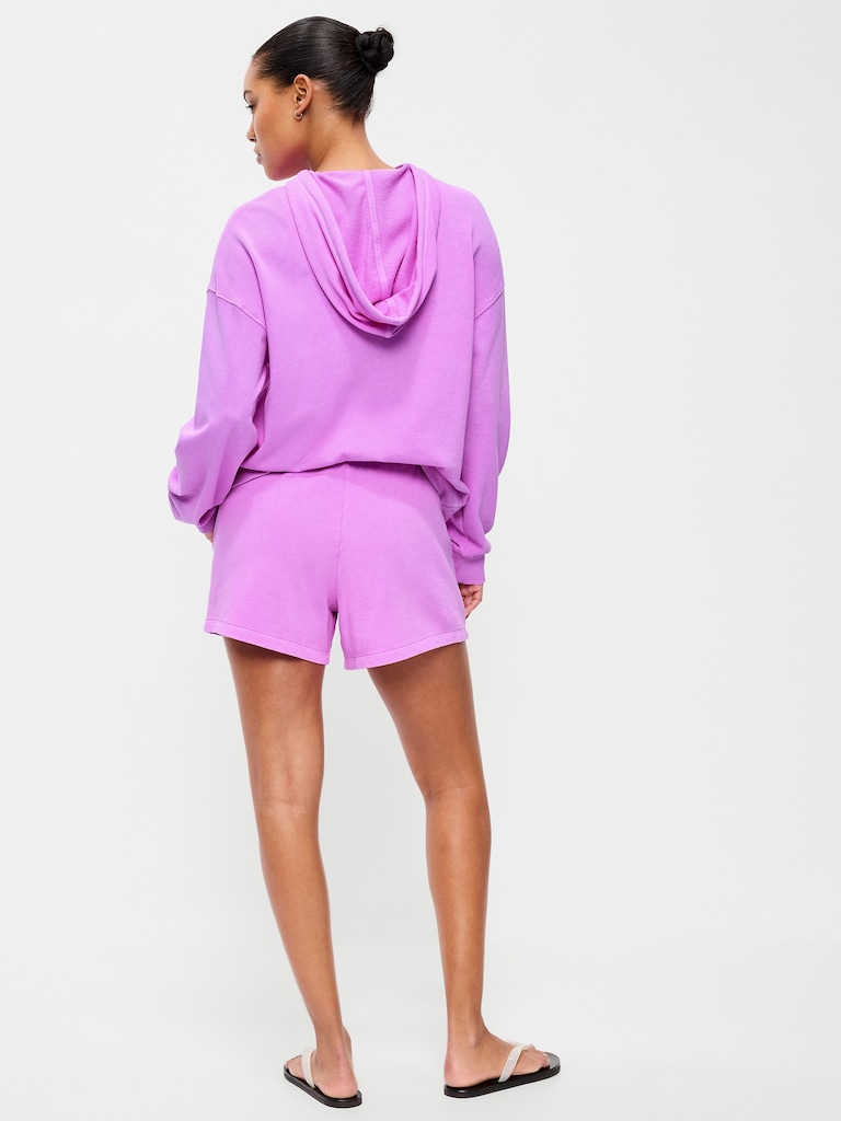 Extra High-Waisted Sweat Shorts -- 5-inch inseam