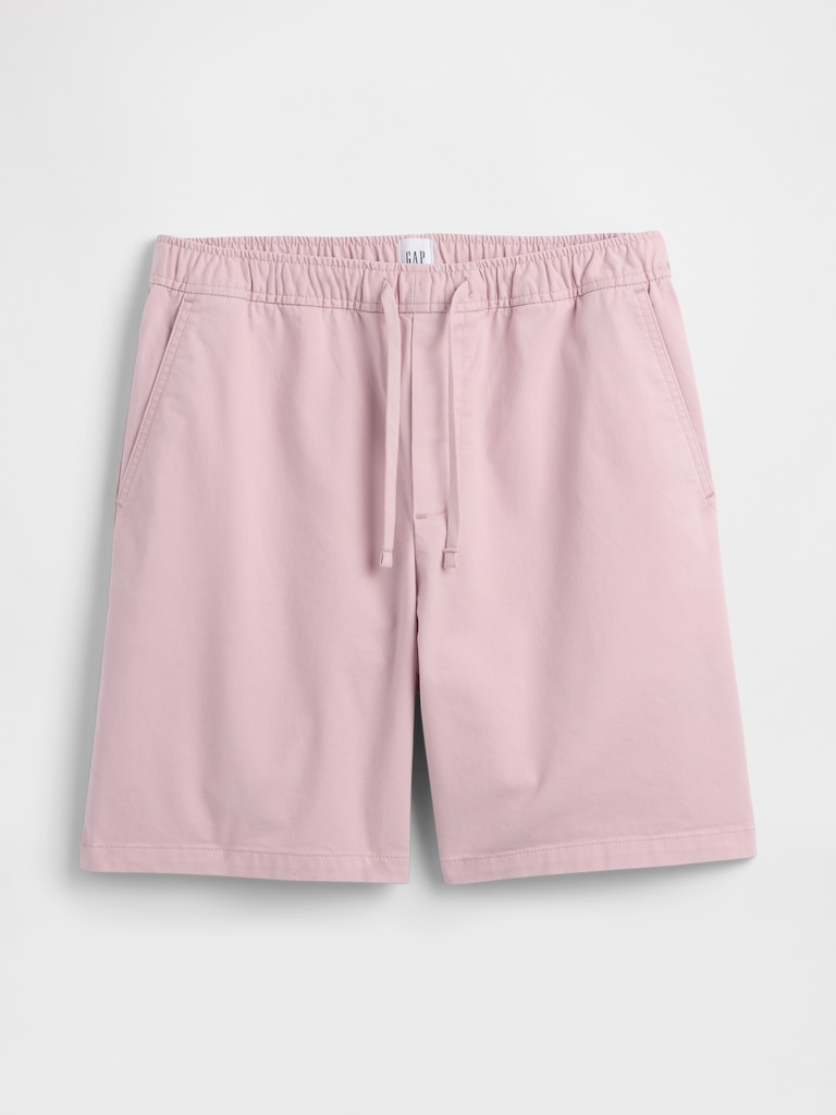 7" Essential Pull-On Khaki Shorts