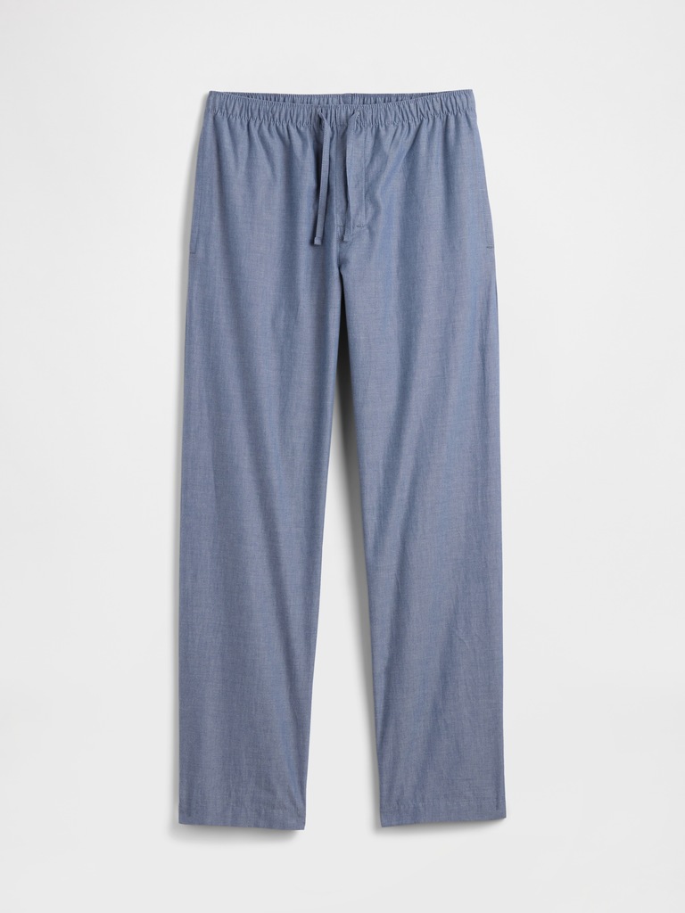 Relaxed Poplin PJ Pants