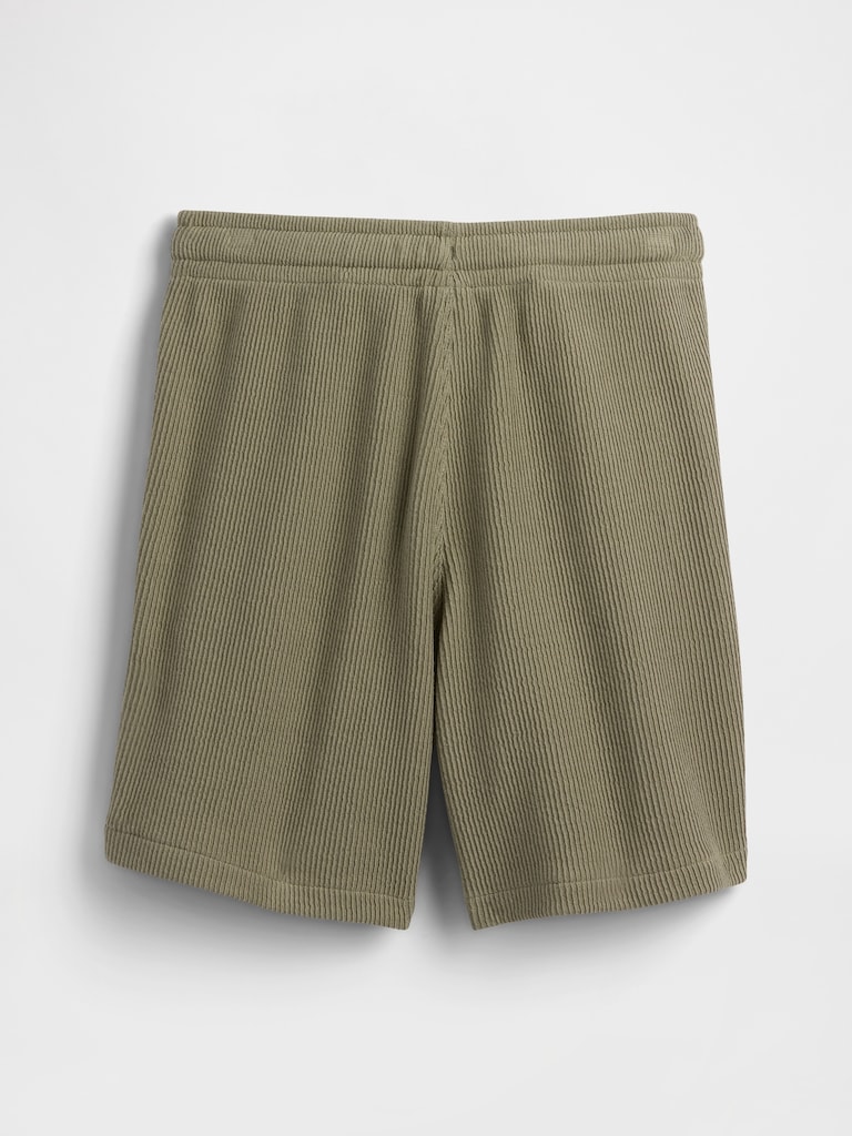 Kids Relaxed Pull-On Ribbed Shorts