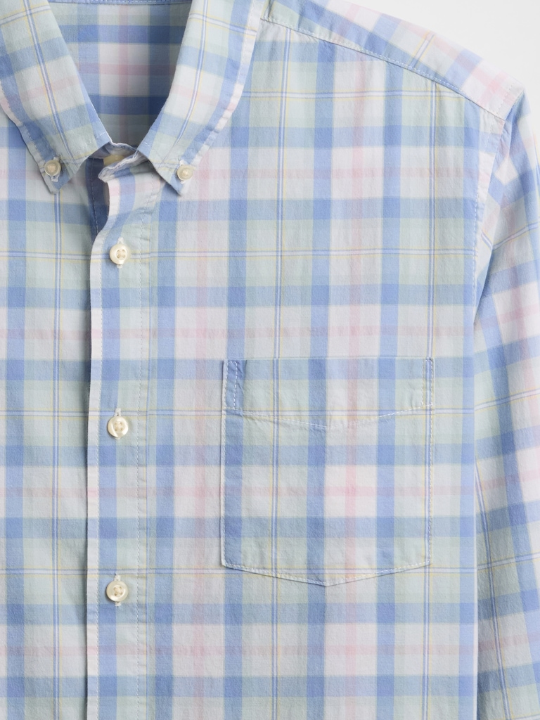 Stretch Poplin Shirt in Standard Fit