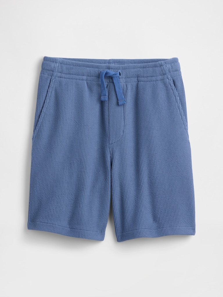 Kids Relaxed Pull-On Ribbed Shorts