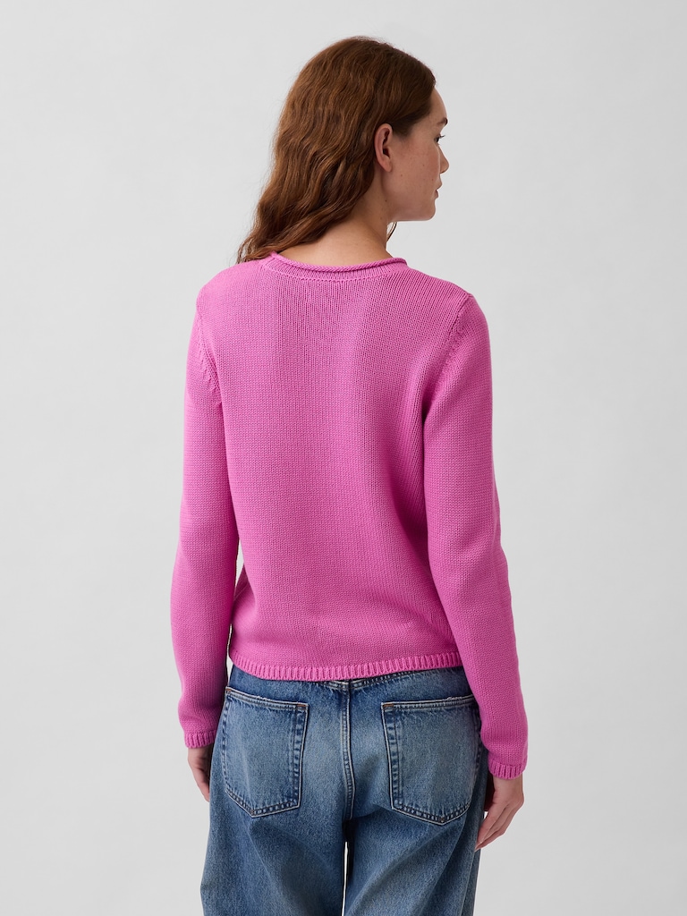 100% Cotton Rollneck Sweater