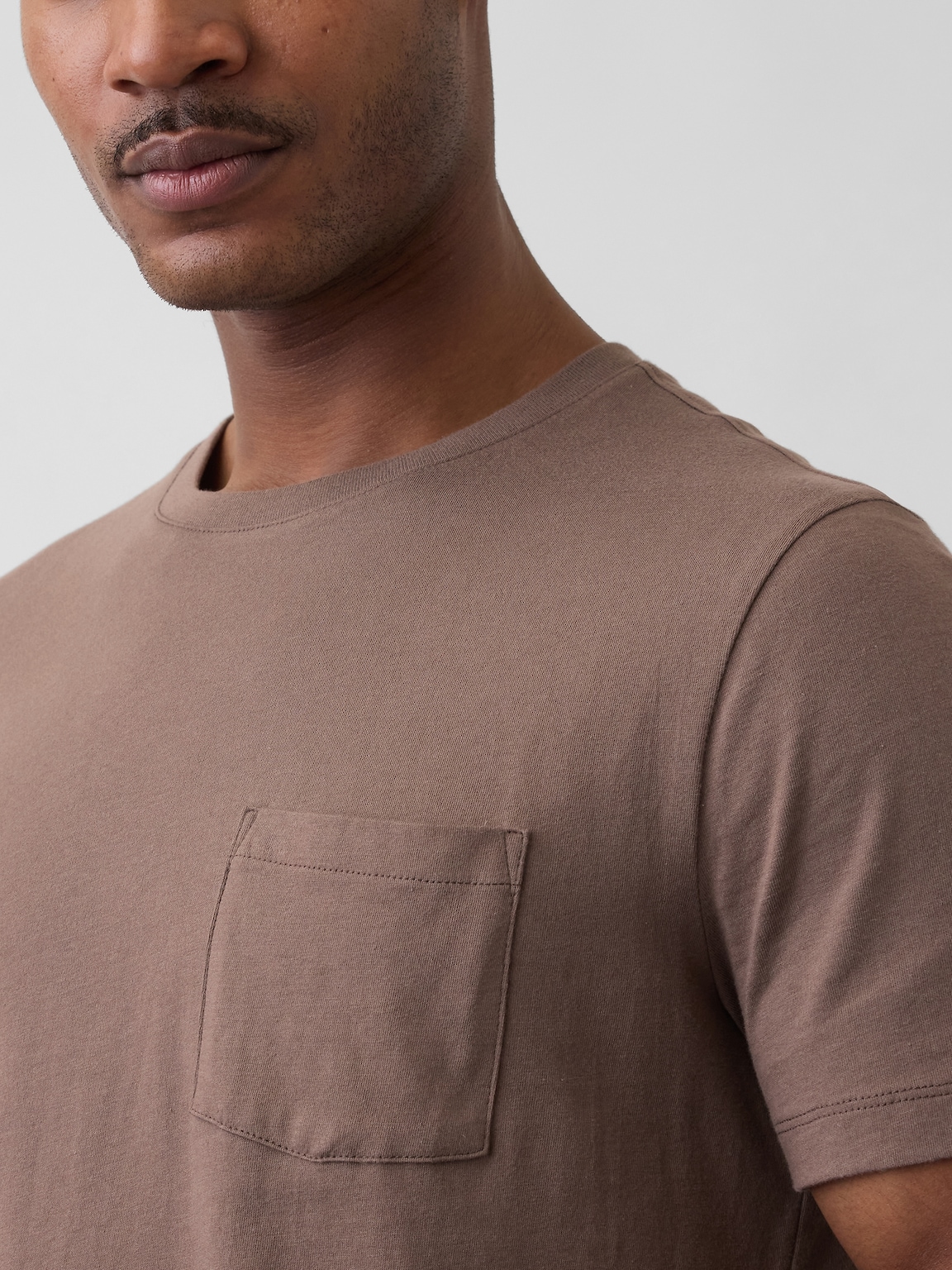 Adult Organic Cotton Pocket T-Shirt
