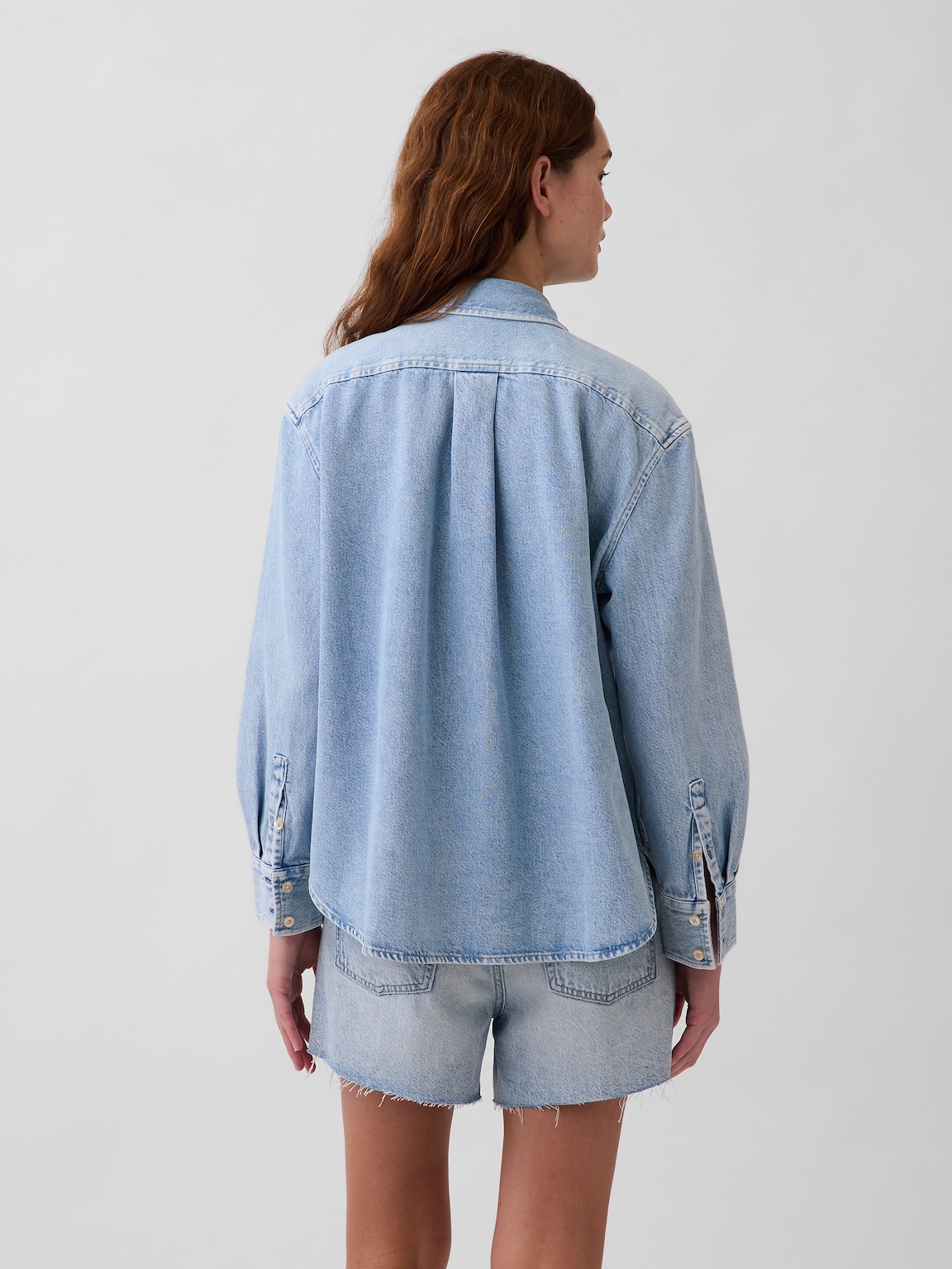 UltraSoft Denim Oversized Shirt
