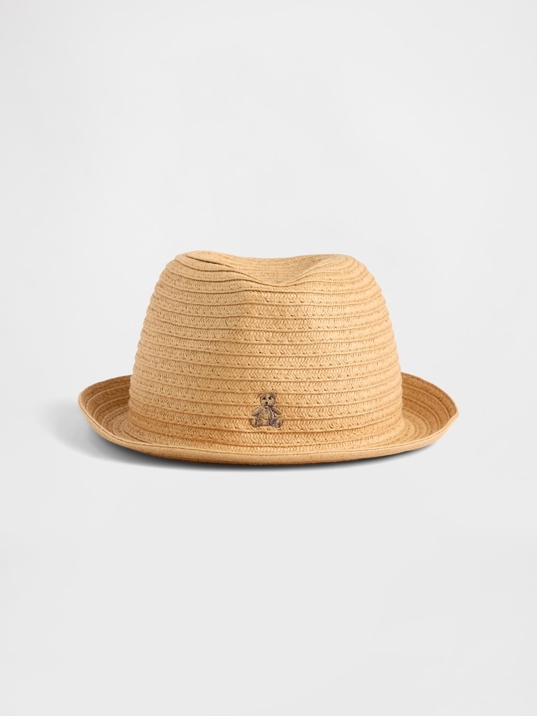 Toddler Brannan Bear Straw Fedora