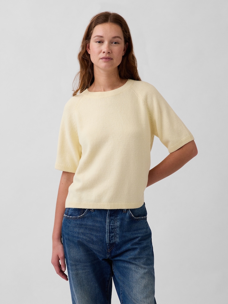 CashSoft Raglan Sweater T-Shirt