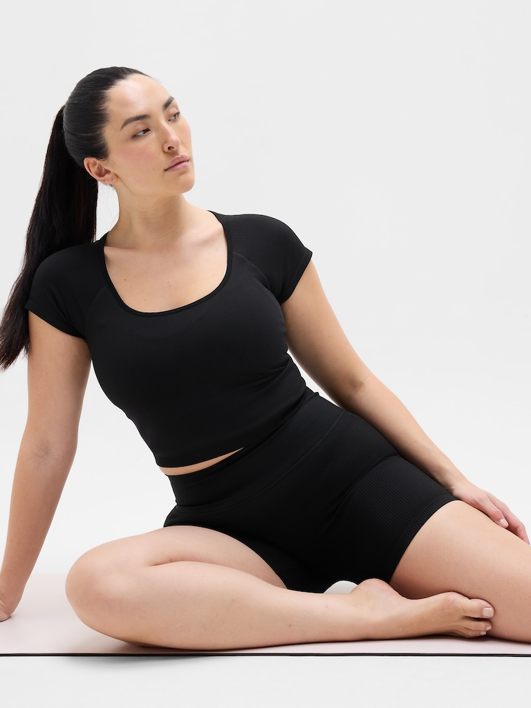 Recharge Seamless Open Back Tee