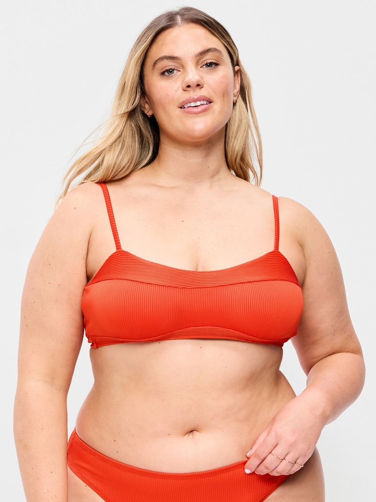 Ribbed Bra Bikini Swim Top