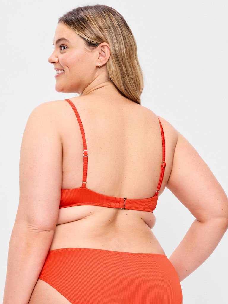 Ribbed Bra Bikini Swim Top