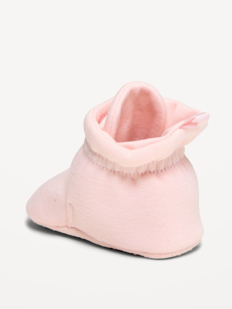 Jersey-Knit Booties for Baby