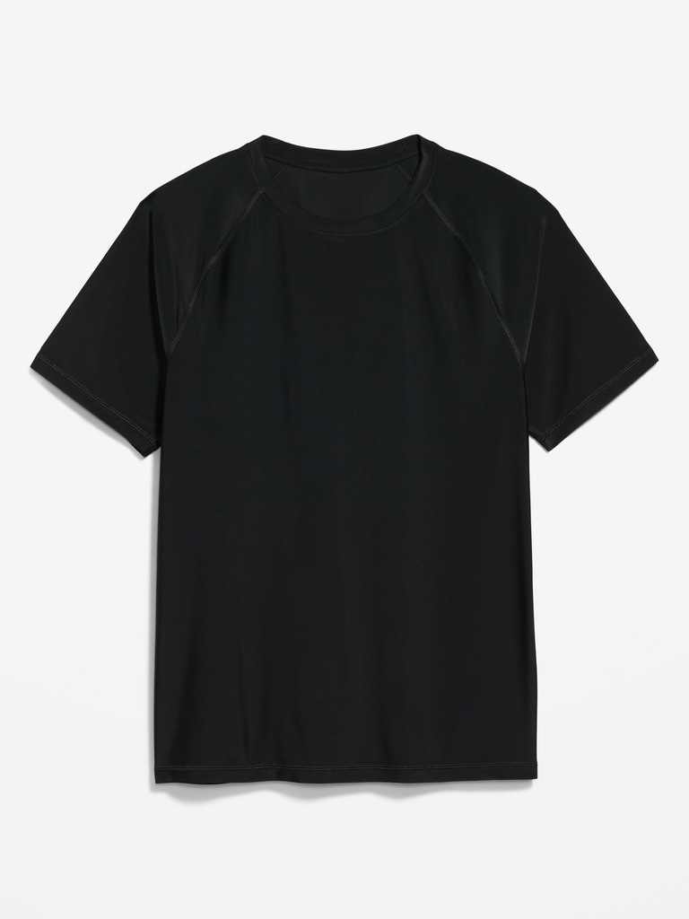 Raglan-Sleeve Rashguard Swim Top