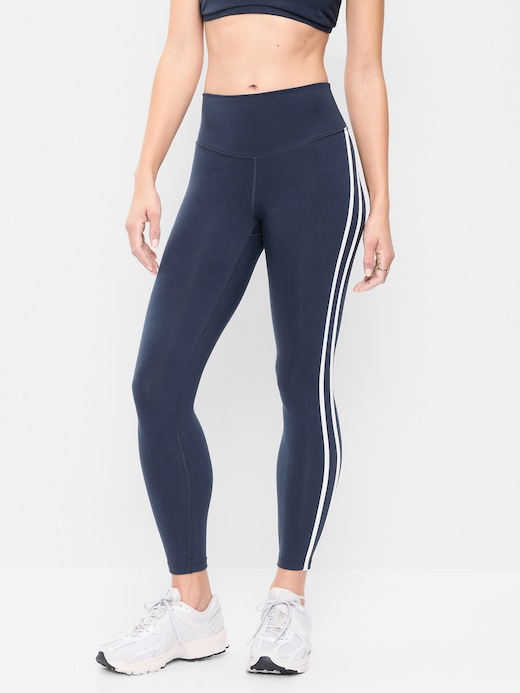 High High-Waisted PowerChill Side-Striped 7/8 Cotton Leggings on clearance at Old Navy — 44% off