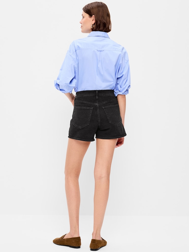 High-Waisted Wow Jean Shorts -- 4-inch inseam