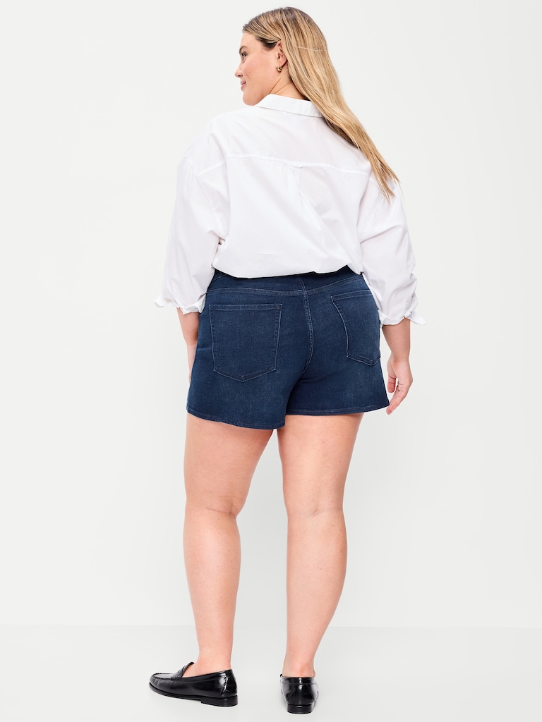 High-Waisted Wow Jean Shorts -- 4-inch inseam