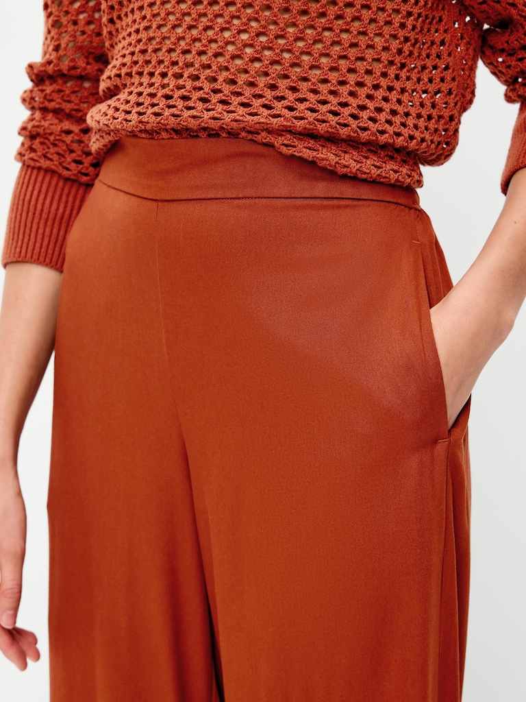 High-Waisted Playa Wide-Leg Pants