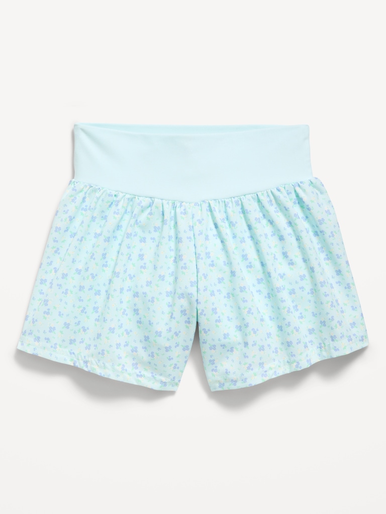 High-Waisted StretchTech Performance Shorts for Girls
