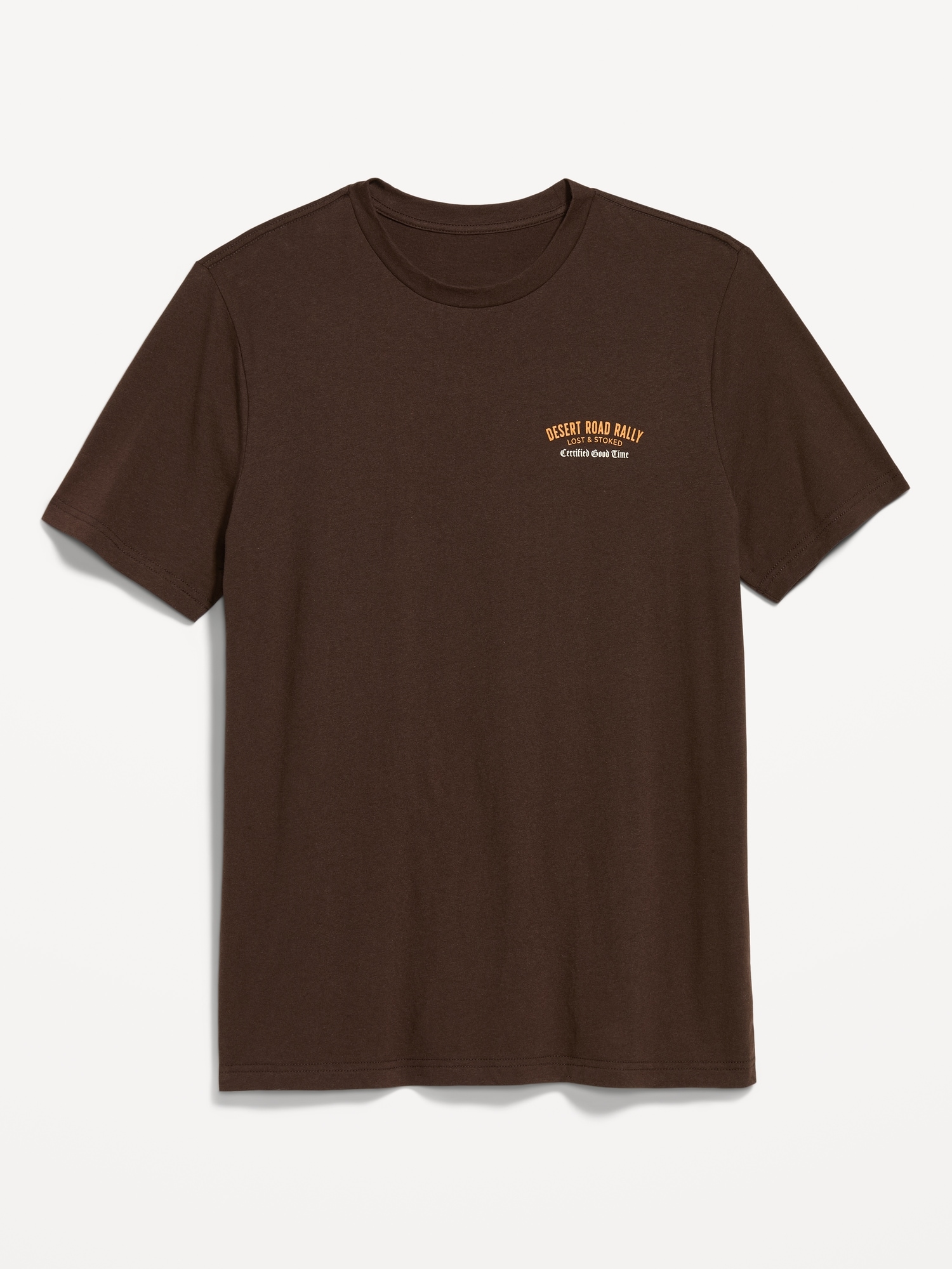 Regular Fit Dark Brown T Shirt Men Brown Cooling Regular Fit T